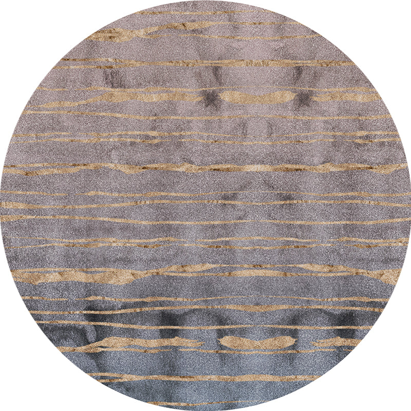 Lisslune | Gray abstract rug polypropylene Shabby Chic rug washable non-slip backing rug for the living room