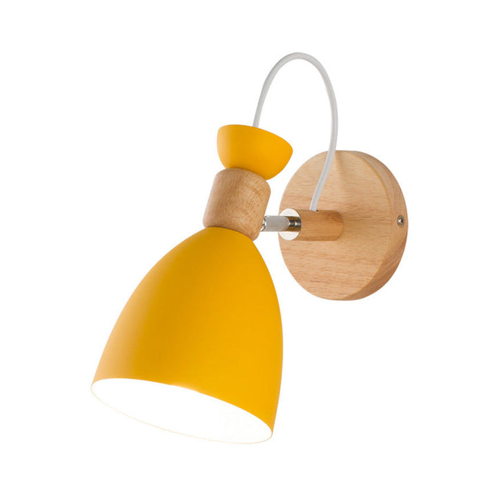 Skørter | Macaron Dome Wall Light Rotatable Metal 1 Head Wall Lamp for Restaurant Stair