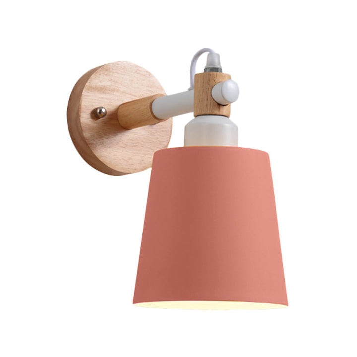 Skørter | Nurse Room Bucket Wall Lamp Metal 1 Head Nordic Style Long Life Wall Lamp