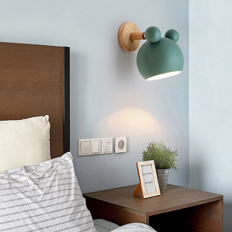 Skørter | Rotating Mouse Children's Room Wall Lamp Metal 1 Head Macaron Loft Wall Lamp