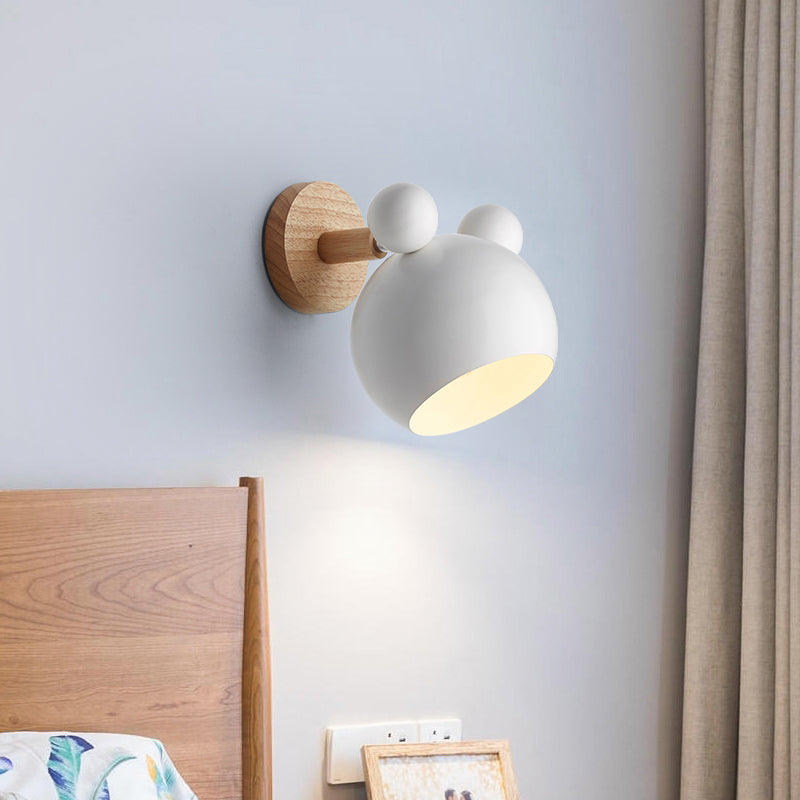 Skørter | Rotating Mouse Children's Room Wall Lamp Metal 1 Head Macaron Loft Wall Lamp