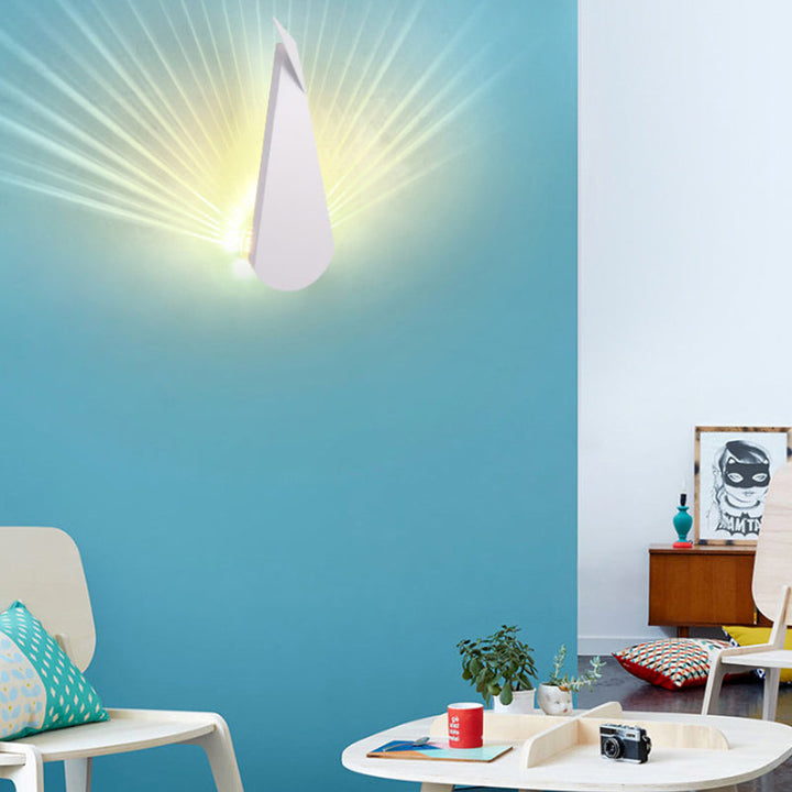 Skørter | Peacock-shaped Wall Lamp Animal Metal Wall Lamp for Living Room Dining Room