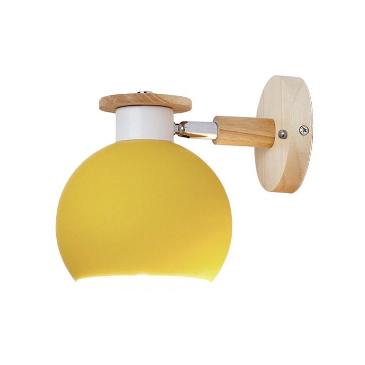 Skørter | Rotatable Metal Spherical Wall Lamp Kindergarten 1 Light Macaron Wall Lamp