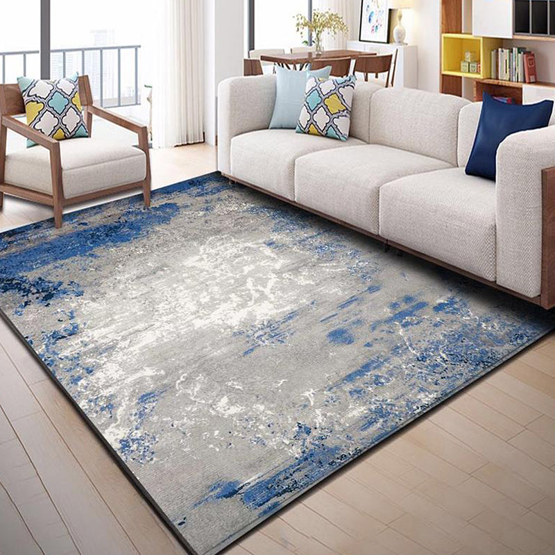 Lisslune | Creative Industrial Indoor Carpet Polyester Abstract Rug Anti-Slip Back Pet-Friendly Runners for Parlor