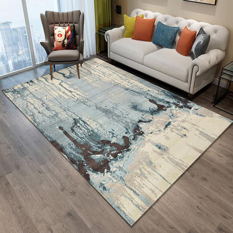 Lisslune | Creative Industrial Indoor Carpet Polyester Abstract Rug Anti-Slip Back Pet-Friendly Runners for Parlor