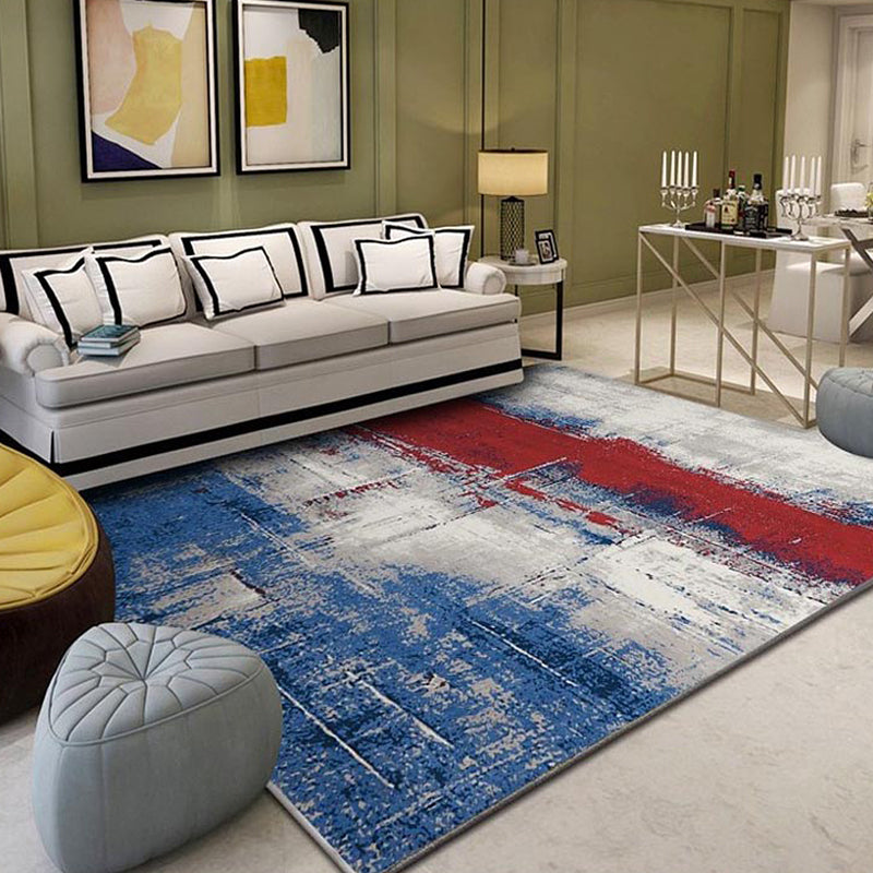 Lisslune | Creative Industrial Indoor Carpet Polyester Abstract Rug Anti-Slip Back Pet-Friendly Runners for Parlor
