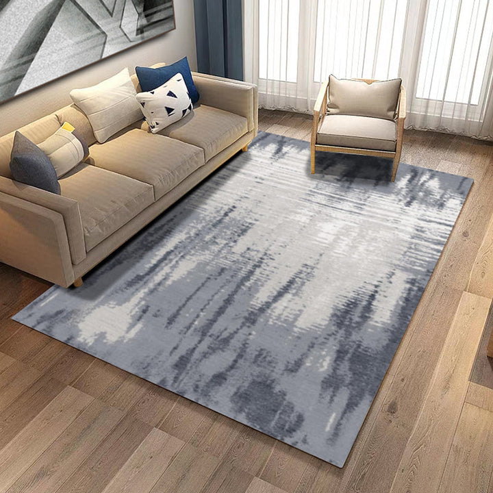 Lisslune | Multicolored Parlor Carpet Modern Abstract Carpet Polyester Machine Washable Non-slip Back Area Rug