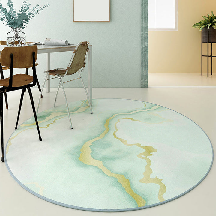 Lisslune | Pastel Flowing Indoor Dress Polyester Novelty Rug Pet-Friendly Carpet for Home Decoration