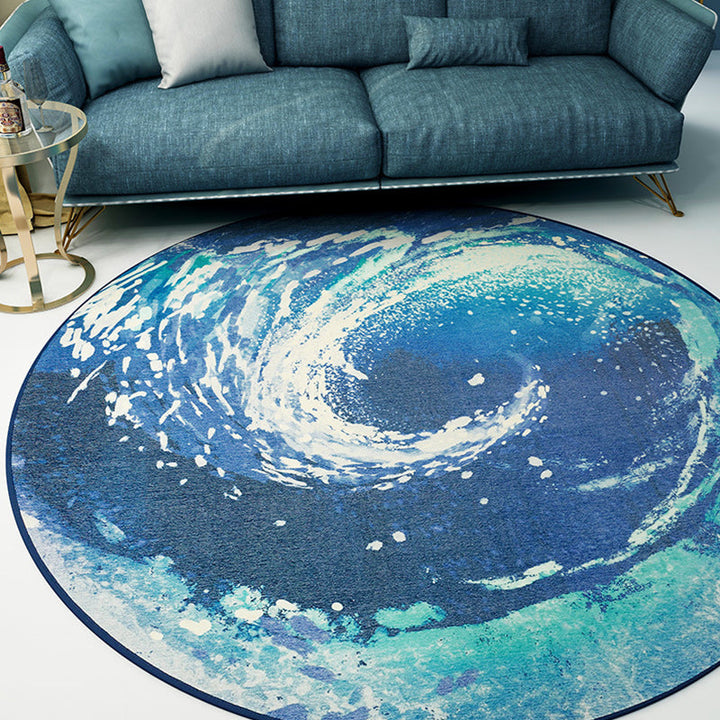 Lisslune | Pastel Flowing Indoor Dress Polyester Novelty Rug Pet-Friendly Carpet for Home Decoration