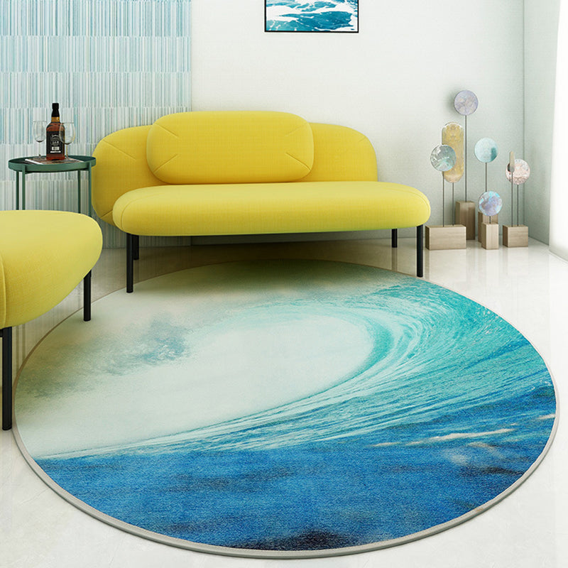 Lisslune | Pastel Flowing Indoor Dress Polyester Novelty Rug Pet-Friendly Carpet for Home Decoration