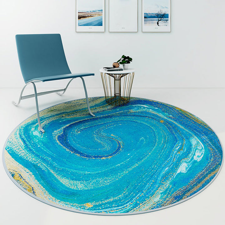 Lisslune | Pastel Flowing Indoor Dress Polyester Novelty Rug Pet-Friendly Carpet for Home Decoration