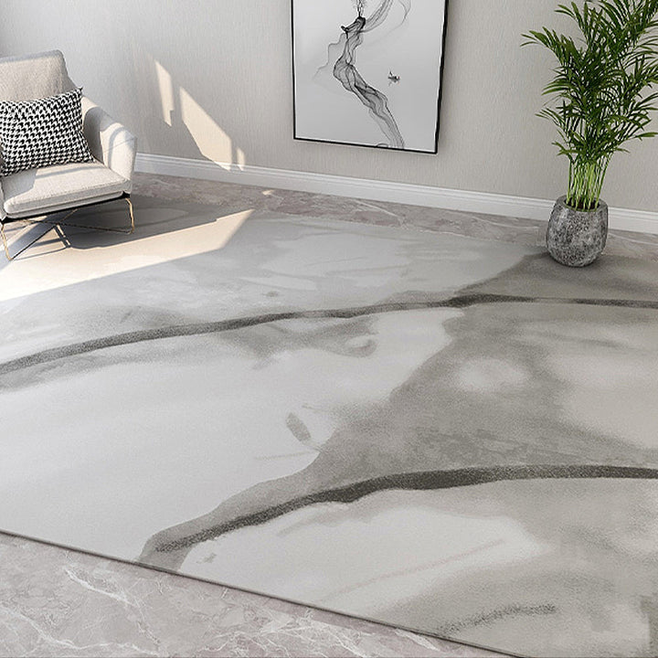 Lisslune | Soft Trendy Indoor Dress Multi Color Abstract Pattern Dress Stain Resistant Washable Carpet for Living Room