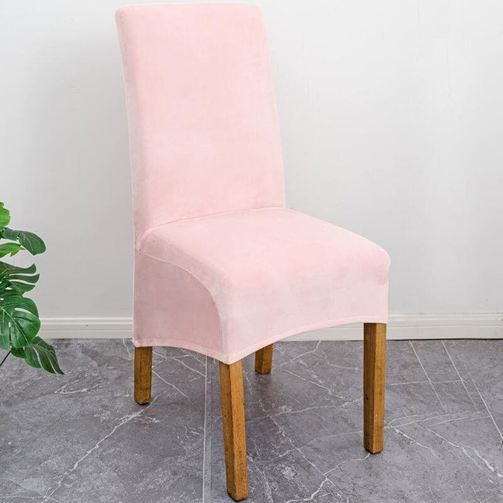 Lisslune | Stretch Velvet XL Size Dining Chair Covers x4 | Soft. Stretchable & Non-Slip for Home Dining Room Decoration