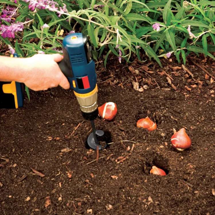 Lisslune | SoilBuster Garden Auger Drill Bit - 3-Inch Heavy-Duty Spiral Tool for Planting Bulbs, Flowers, and Vegetables