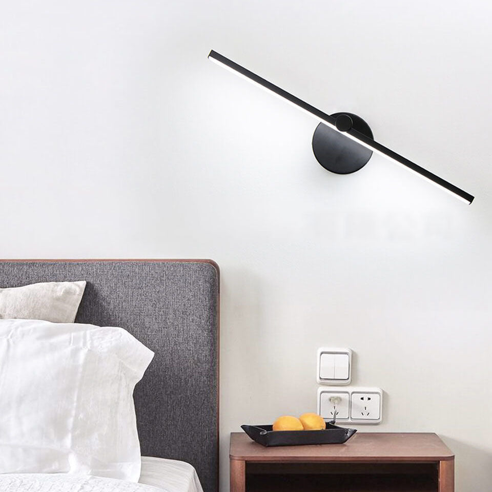 Lisslune | Nordic Minimalist Aluminium Long Bar Switch LED Mirror Wall Light Lamp