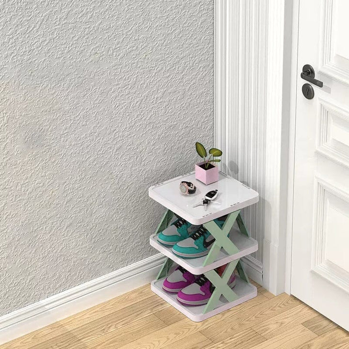 Lisslune | Foldable Multi-Layer Shoe Rack, Shoe Storage Organizer