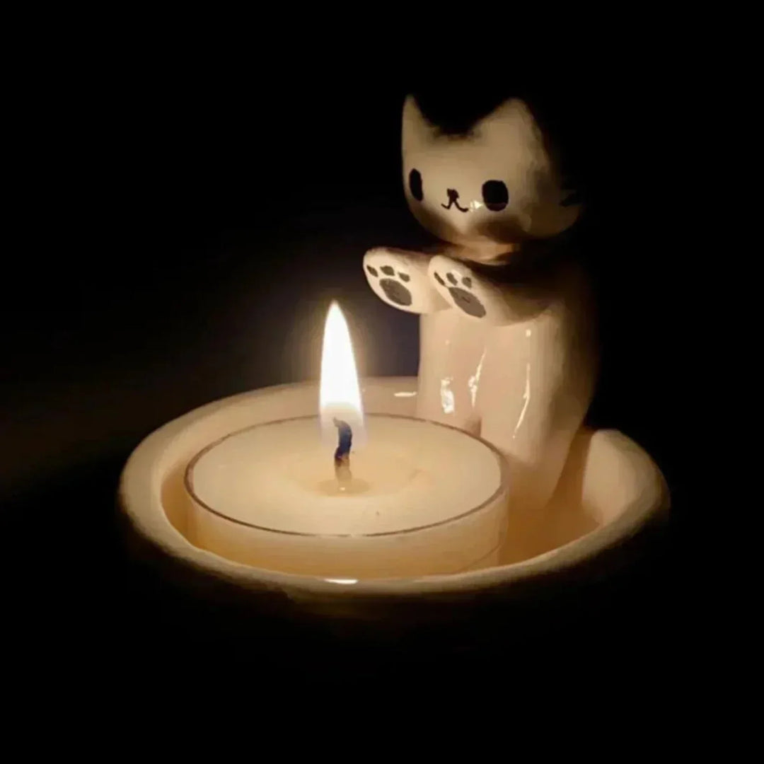 Lisslune | LumoPaws Tealight Holder – Charming Cat Design for Coziness & Atmosphere