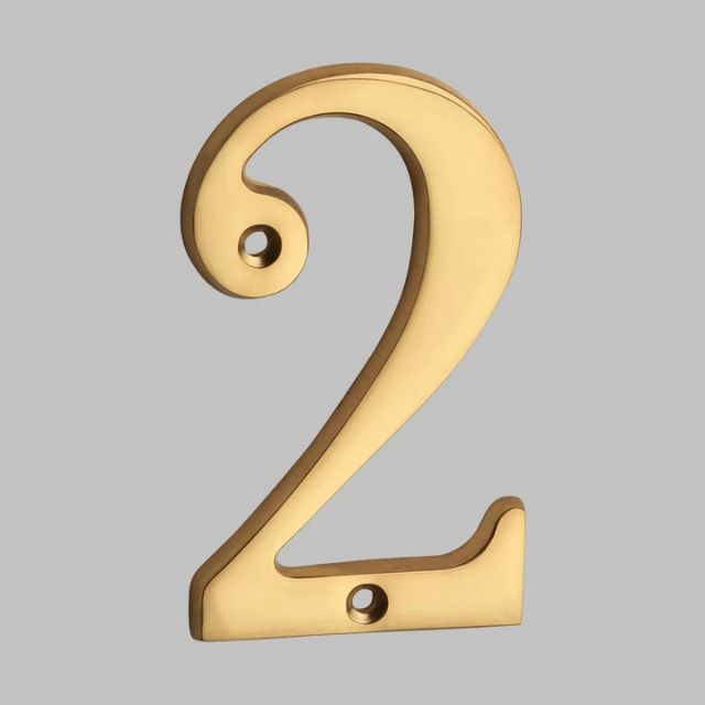 Lisslune | Traditional house numbers made of solid brass