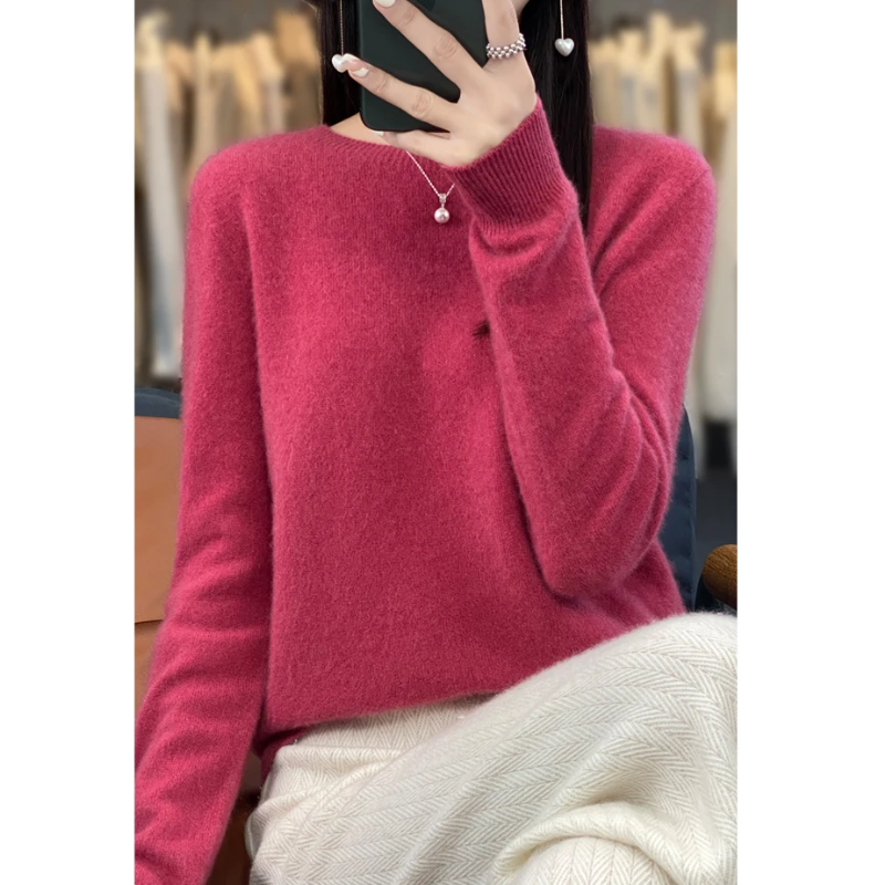 Lisslune | Cashmere Pullover Women Stylish Round Neck, Soft & Comfortable