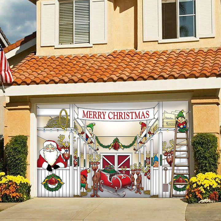 Lisslune | Snow Garage Door Banner Ornament