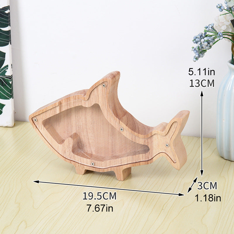 Lisslune | Wooden Animal Savings Bank