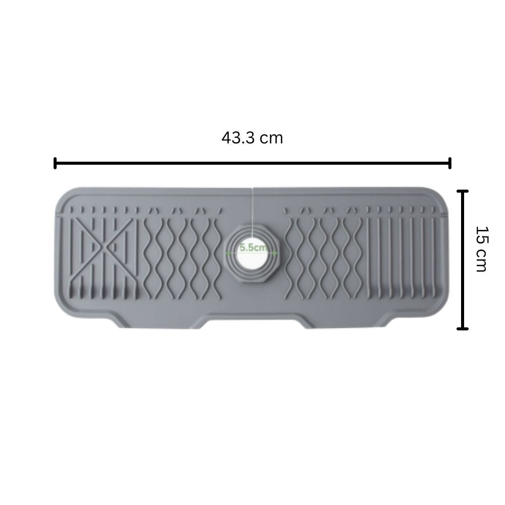 Lisslune | Aqua Slope Rubber Faucet Sink Mat