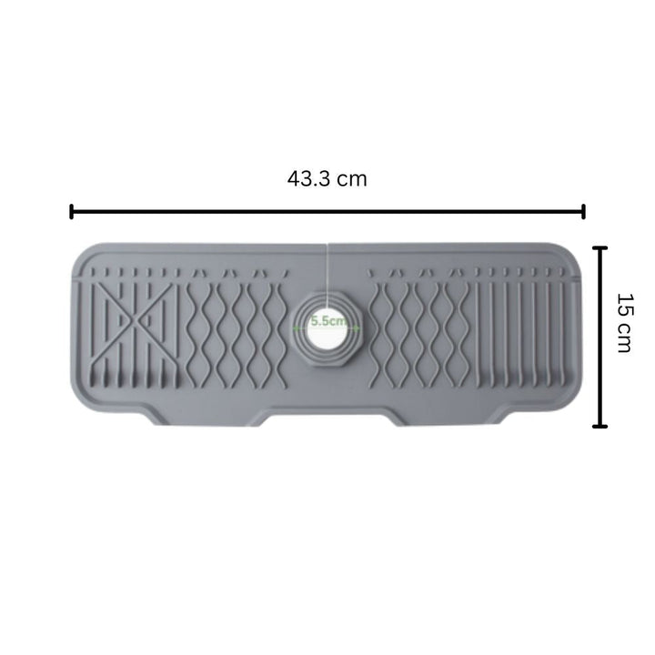 Lisslune | Aqua Slope Rubber Faucet Sink Mat