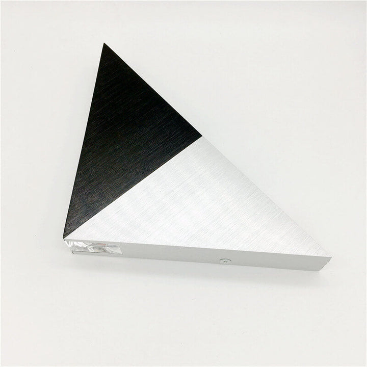 Lisslune | TriLumina Prism LED Wall Light | Creative Pyramid Design | Aluminum & Acrylic | Colored Light Options