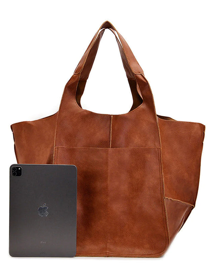 Lisslune | Chic & Sustainable Leather Bag with Large Capacity - Elegant, Versatile Women's Handbag