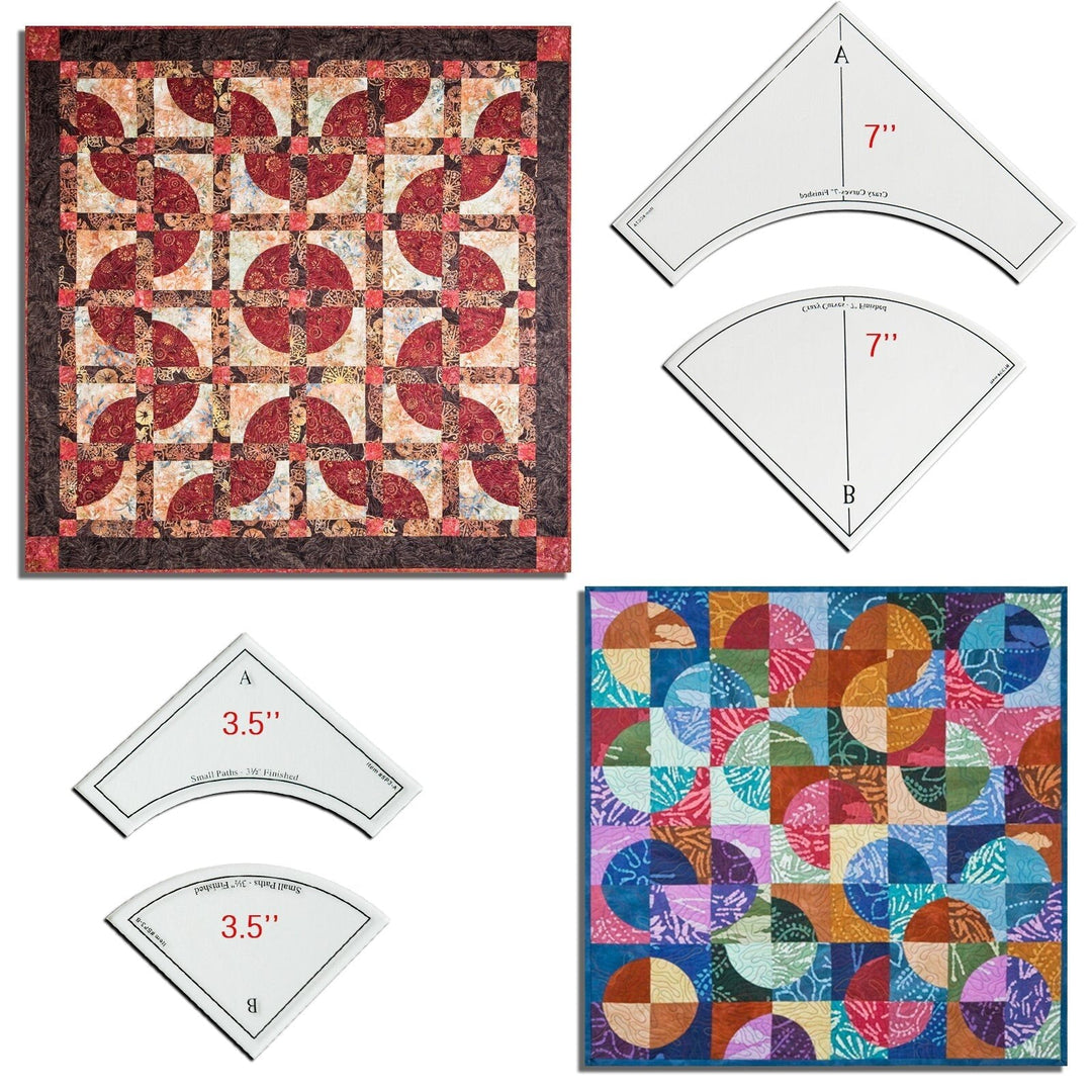 Lisslune | Quick Curve Quilt Template Set