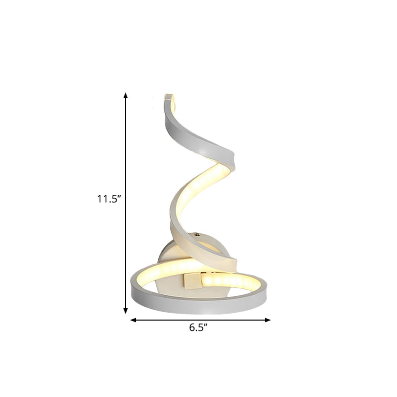 Lisslune | Nordic LED Wall Light White Snake/Musical Note/Braided Wall Mount Light with Acrylic Shade for Living Room
