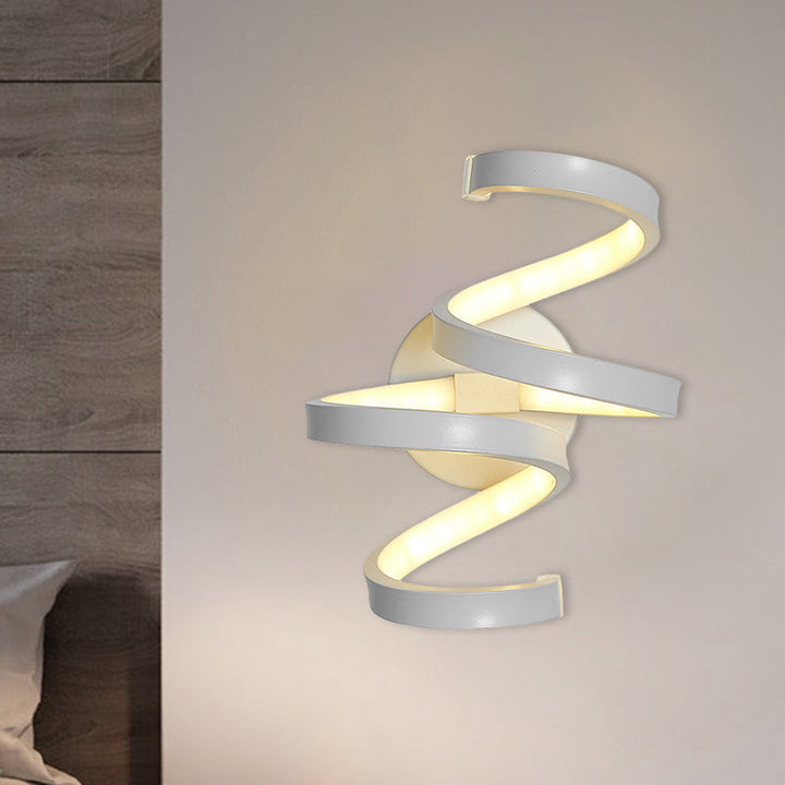 Lisslune | Nordic LED Wall Light White Snake/Musical Note/Braided Wall Mount Light with Acrylic Shade for Living Room