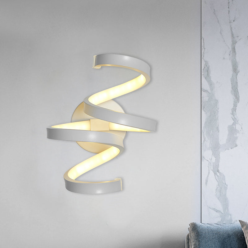 Lisslune | Nordic LED Wall Light White Snake/Musical Note/Braided Wall Mount Light with Acrylic Shade for Living Room