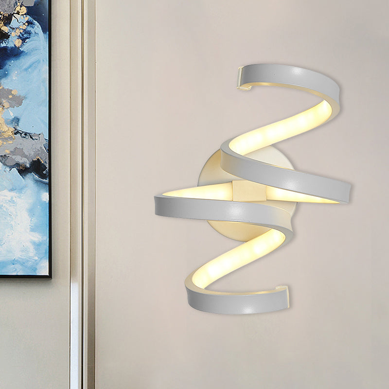 Lisslune | Nordic LED Wall Light White Snake/Musical Note/Braided Wall Mount Light with Acrylic Shade for Living Room