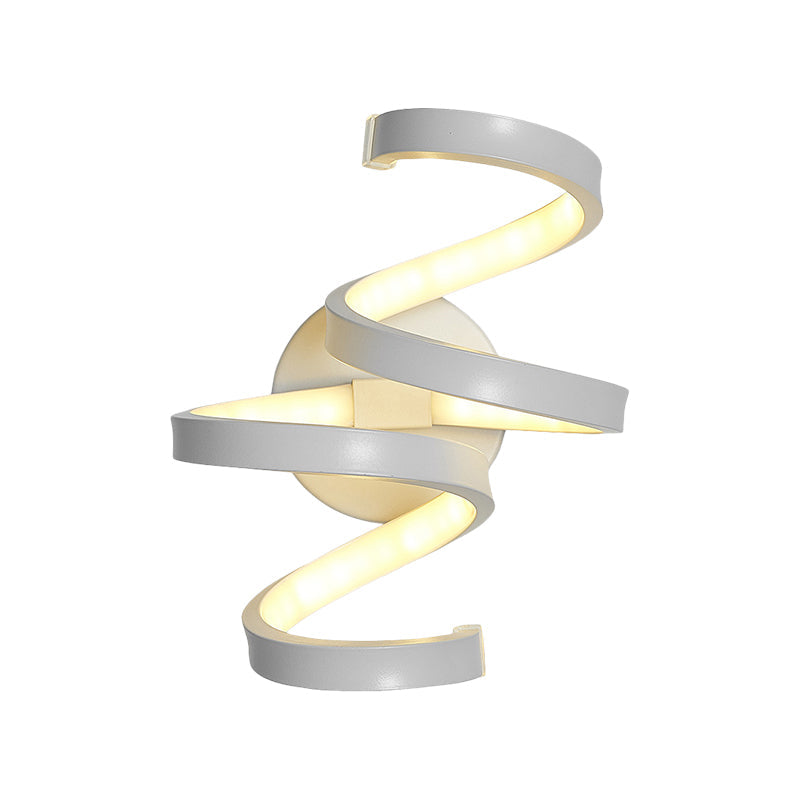 Lisslune | Nordic LED Wall Light White Snake/Musical Note/Braided Wall Mount Light with Acrylic Shade for Living Room