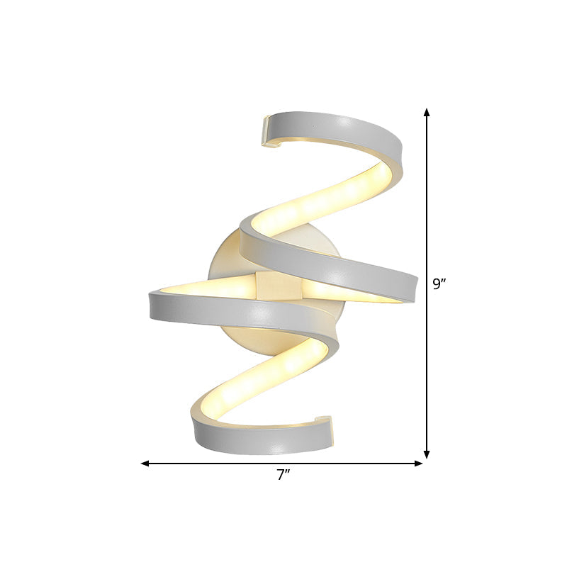 Lisslune | Nordic LED Wall Light White Snake/Musical Note/Braided Wall Mount Light with Acrylic Shade for Living Room