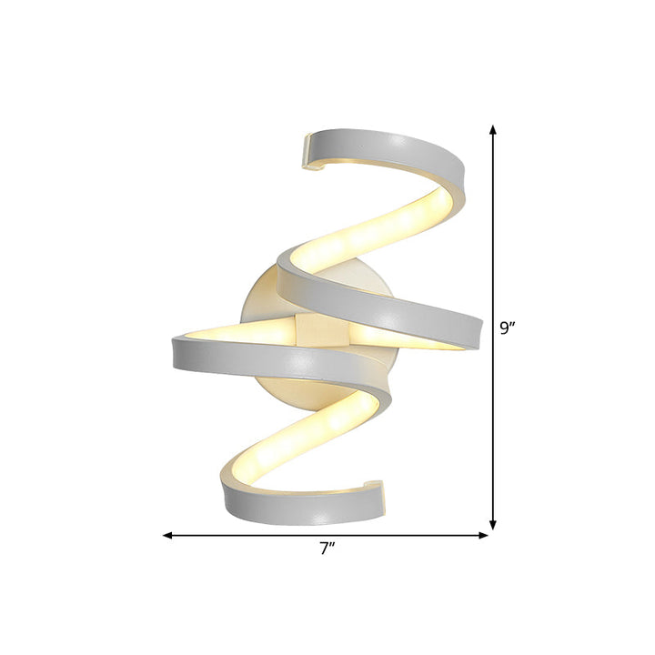Lisslune | Nordic LED Wall Light White Snake/Musical Note/Braided Wall Mount Light with Acrylic Shade for Living Room