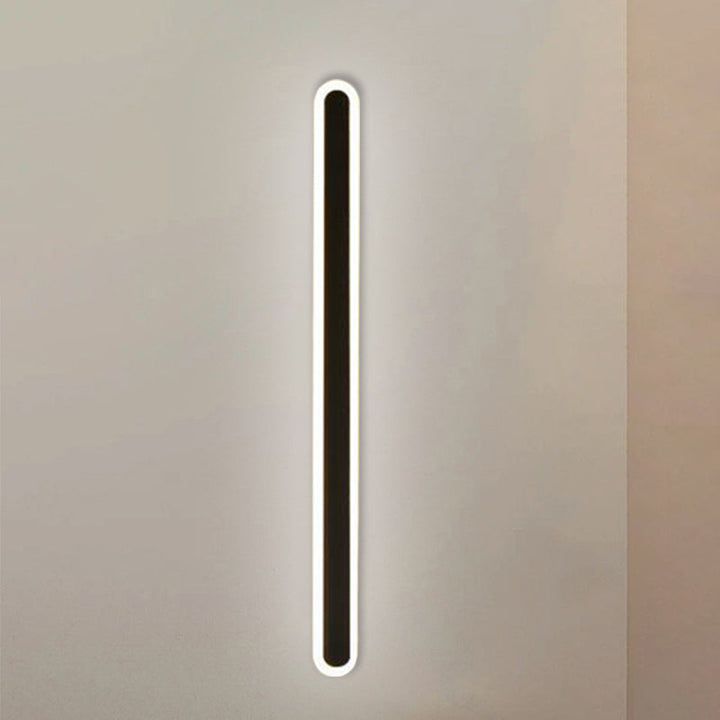 Skørter | Extended Bar Bedroom Flush Wall Light Acrylic 16"/23.5"/31.5" W LED Nordic Wall Light in Warm/White Light, Black/White