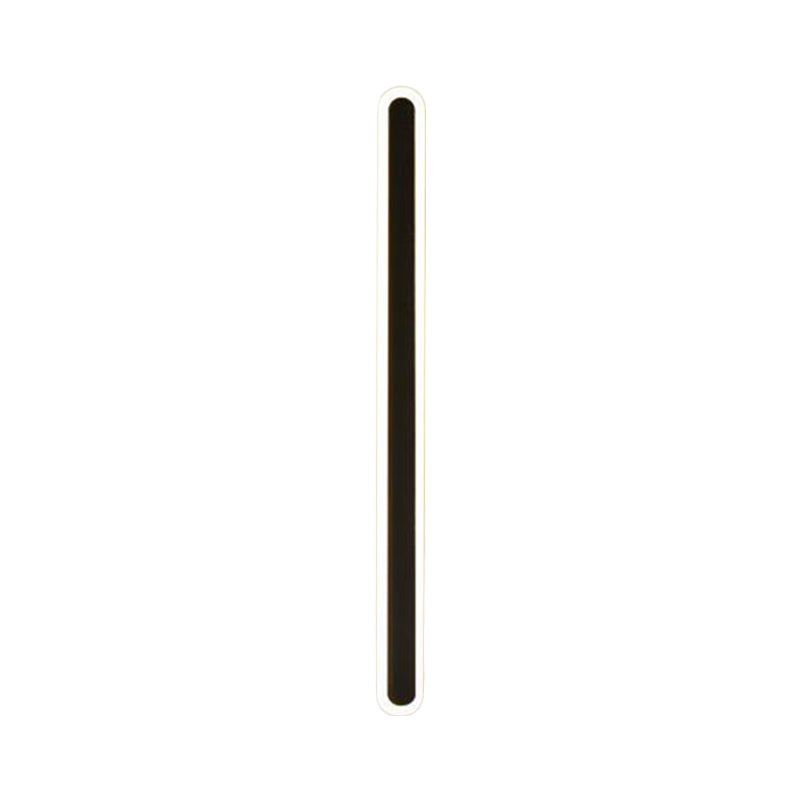 Skørter | Extended Bar Bedroom Flush Wall Light Acrylic 16"/23.5"/31.5" W LED Nordic Wall Light in Warm/White Light, Black/White