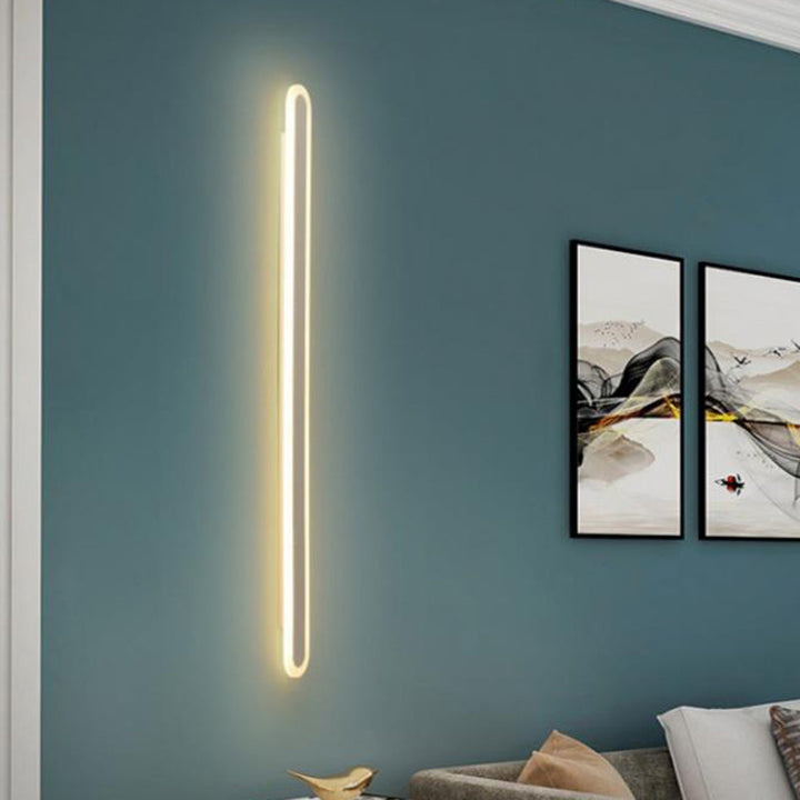 Skørter | Extended Bar Bedroom Flush Wall Light Acrylic 16"/23.5"/31.5" W LED Nordic Wall Light in Warm/White Light, Black/White