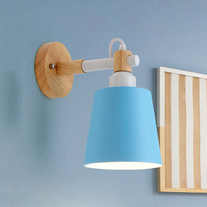 Skørter | Nurse Room Bucket Wall Lamp Metal 1 Head Nordic Style Long Life Wall Lamp
