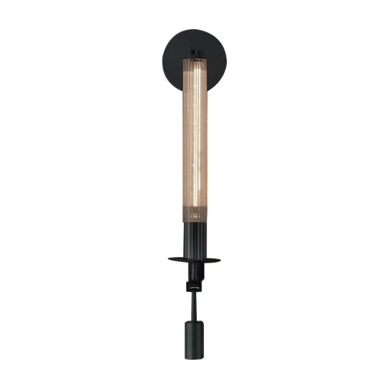 Skørter | Tube Bathroom Wall Mount Light Minimalist Metal 1/2-Head Brass/Black/Chrome Wall Lamp Lighting Fixture