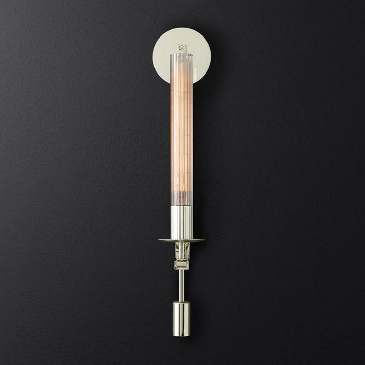Skørter | Tube Bathroom Wall Mount Light Minimalist Metal 1/2-Head Brass/Black/Chrome Wall Lamp Lighting Fixture