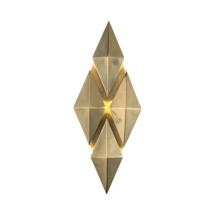 Skørter | 7"/11" W Diamonds Metal Wall Light in Colonial Style 9/4-Light Golden Wall-Mounted Light