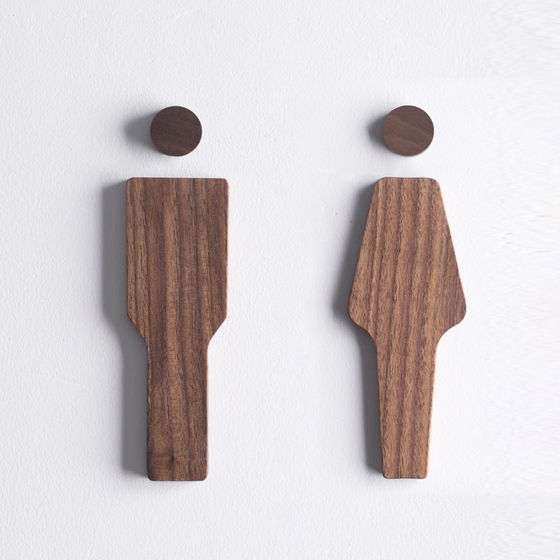 Lisslune | Set Wooden Toilet Seats of Black Walnut – Men & Women – Self-adhesive