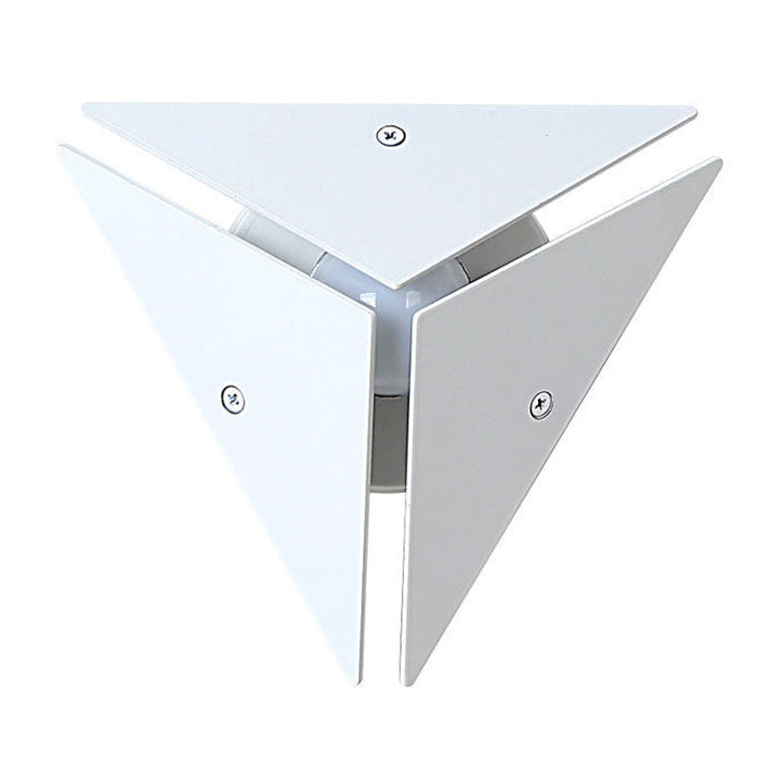 Lisslune | Simple Style Triangle Metal Wall Sconce Light Gold/Black/White LED Wall Light Fixture in Warm/White Light for Corridor