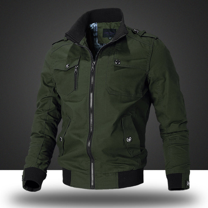 Men's fashionable transitional jacket with functional pockets and elastic cuffs Lisslune