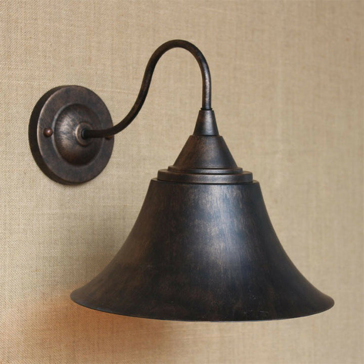 Skørter | Iron Carillon Wall Light Ideas Country 1-Light Bistro Gooseneck Wall Lamp in Black/Antique Black/Rust