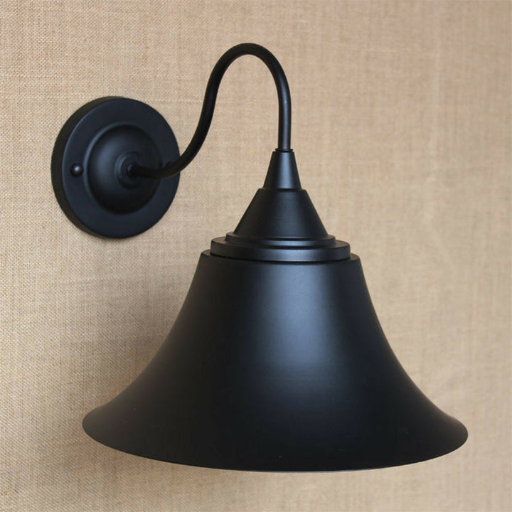 Skørter | Iron Carillon Wall Light Ideas Country 1-Light Bistro Gooseneck Wall Lamp in Black/Antique Black/Rust