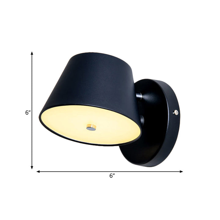 Skørter | Nordic Tapas Shadow Wall Lamp Metal Black/White Wall Lighting for BedroomStudy Room